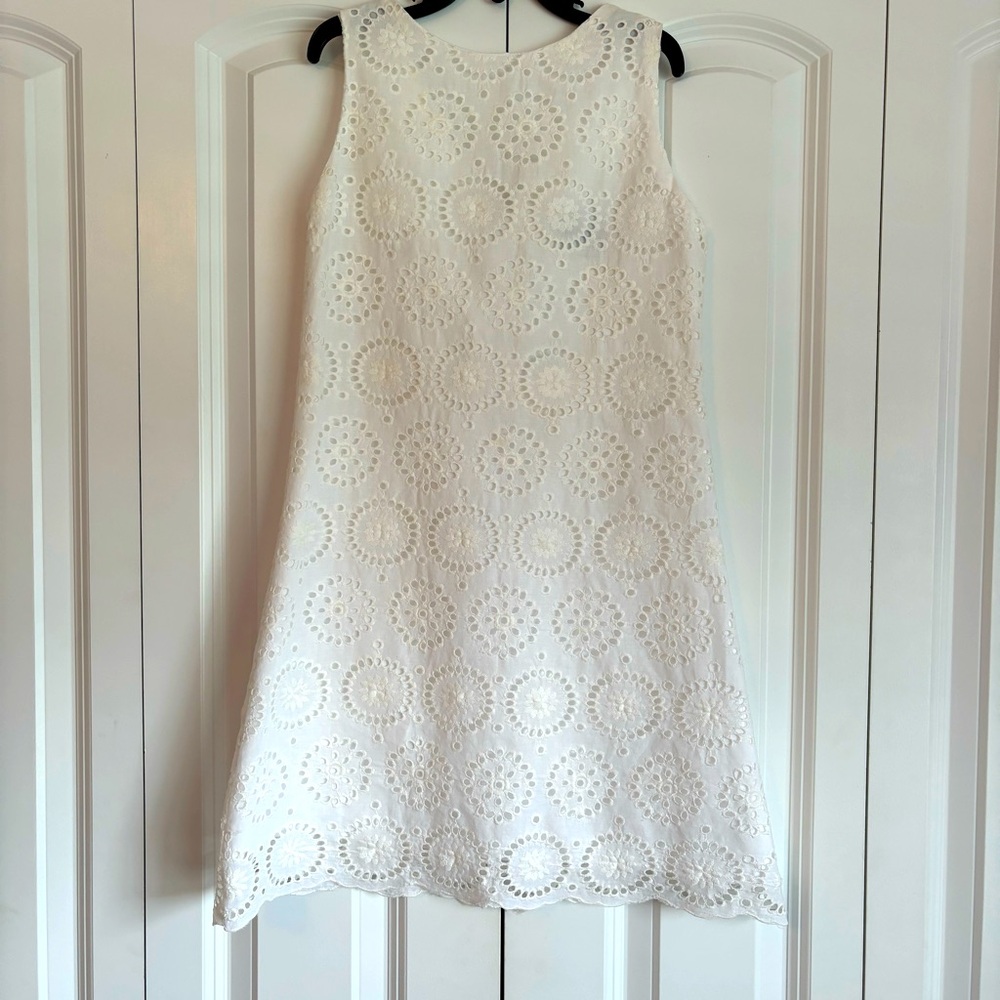 Susanne Lively White Eyelet Dress